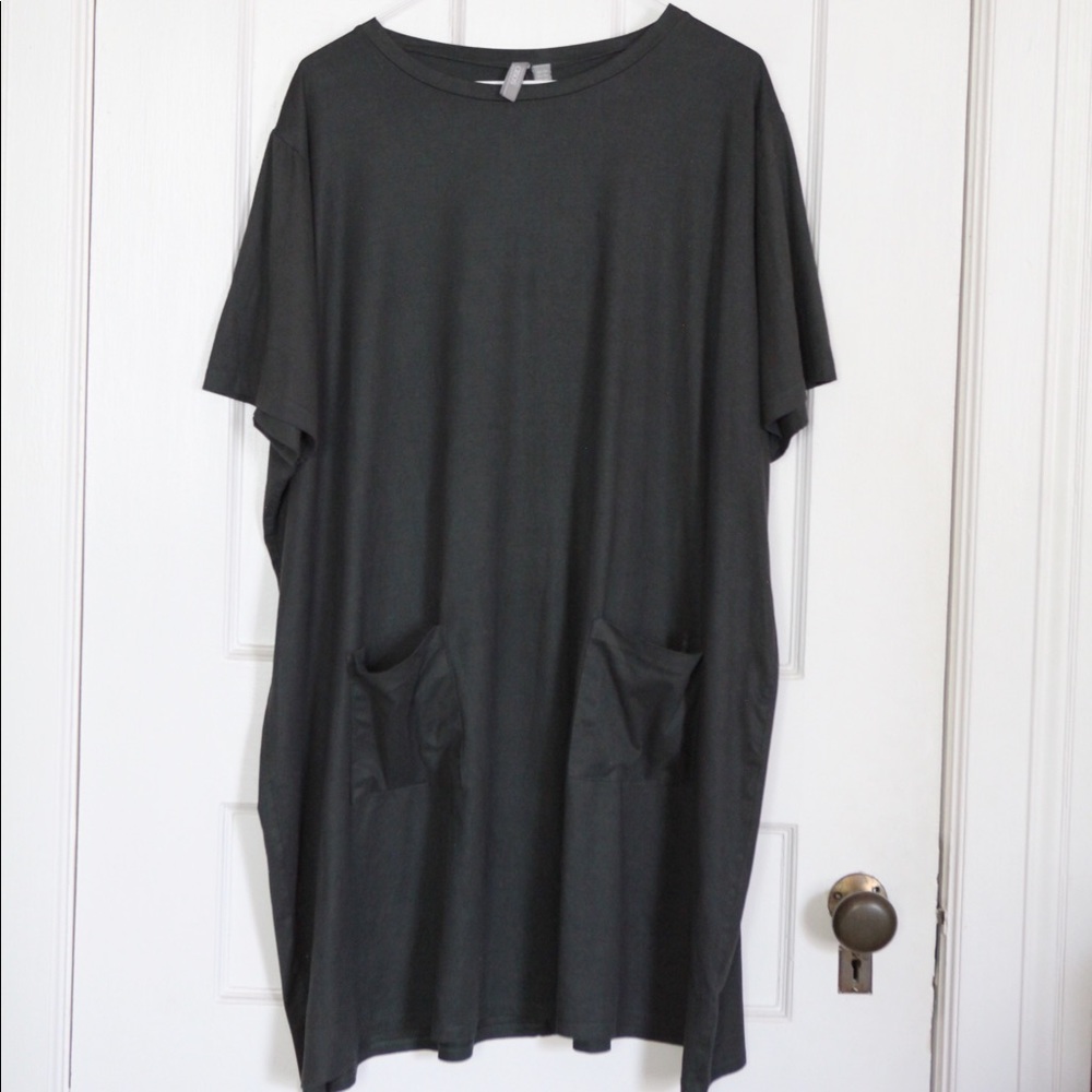 Asos Forest Green Oversized T Shirt Dress